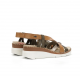 Sandalias Cuña Mujer Dorking Leza F2135 Marrón