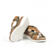 Sandalias Cuña Mujer Dorking Leza F2135 Marrón