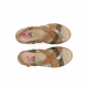Sandalias Cuña Mujer Dorking Leza F2135 Marrón