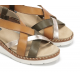 Sandalias Cuña Mujer Dorking Leza F2135 Marrón