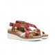 Sandalias Cuña Mujer Dorking Leza F2135 Roja