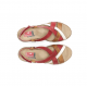 Sandalias Cuña Mujer Dorking Leza F2135 Roja