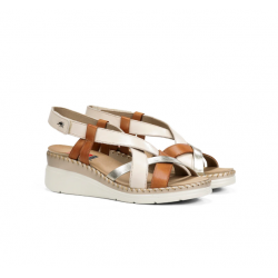 Sandalias Cuña Mujer Fluchos Leza F2135 Taupe