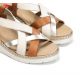 Sandalias Cuña Mujer Fluchos Leza F2135 Taupe