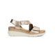 Sandalias Cuña Mujer Fluchos Leza F2137 Dorado