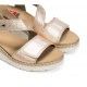 Sandalias Cuña Mujer Fluchos Leza F2137 Dorado