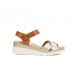 Sandalias Cuña Mujer Fluchos Leza F2139 Dorado