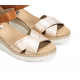 Sandalias Cuña Mujer Fluchos Leza F2139 Dorado
