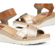 Sandalias Cuña Mujer Fluchos Leza F2139 Dorado