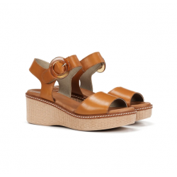 Sandalias Cuña Mujer Dorking Nido D9450 Marrón