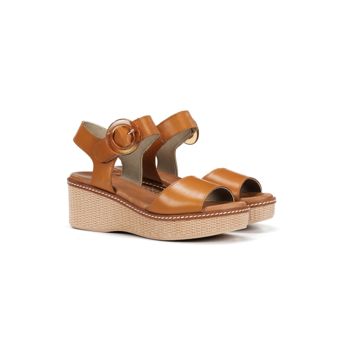 Sandalias Cuña Mujer Dorking Nido D9450 Marrón