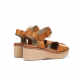Sandalias Cuña Mujer Dorking Nido D9450 Marrón