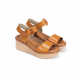 Sandalias Cuña Mujer Dorking Nido D9450 Marrón