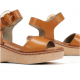 Sandalias Cuña Mujer Dorking Nido D9450 Marrón