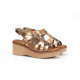 Sandalias Cuña Mujer Dorking Nido D9451 Marrón