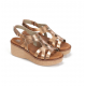 Sandalias Cuña Mujer Dorking Nido D9451 Marrón