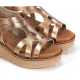Sandalias Cuña Mujer Dorking Nido D9451 Marrón
