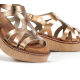 Sandalias Cuña Mujer Dorking Nido D9451 Marrón