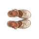 Sandalias Cuña Mujer Dorking Nika D9527 Dorada