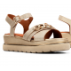 Sandalias Cuña Mujer Dorking Nika D9527 Dorada