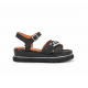 Sandalias Cuña Mujer Dorking Nika D9527 Negro