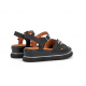 Sandalias Cuña Mujer Dorking Nika D9527 Negro
