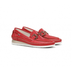 Zapatos Mocasines Mujer Fluchos  Sella F2141 Rojo