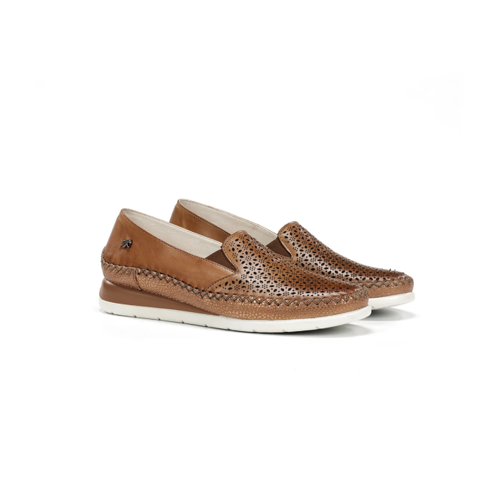 Zapatos Mocasines Mujer Fluchos Sella F2144 Marrón