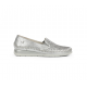 Zapatos Mocasines Mujer Fluchos Sella F2144 Plata