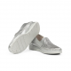 Zapatos Mocasines Mujer Fluchos Sella F2144 Plata