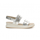 Sandalias Cuña Mujer Dorking Slam D9291 Plata