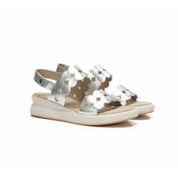 Sandalias Cuña Mujer Dorking Slam D9291 Plata
