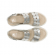Sandalias Cuña Mujer Dorking Slam D9291 Plata