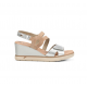 Sandalias Cuña Mujer Fluchos Smash F2169 Plata
