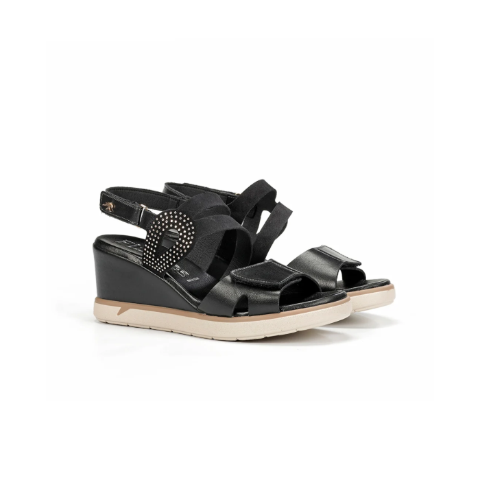 Sandalias Cuña Mujer Fluchos Smash F2169 Negro