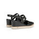 Sandalias Cuña Mujer Fluchos Smash F2169 Negro