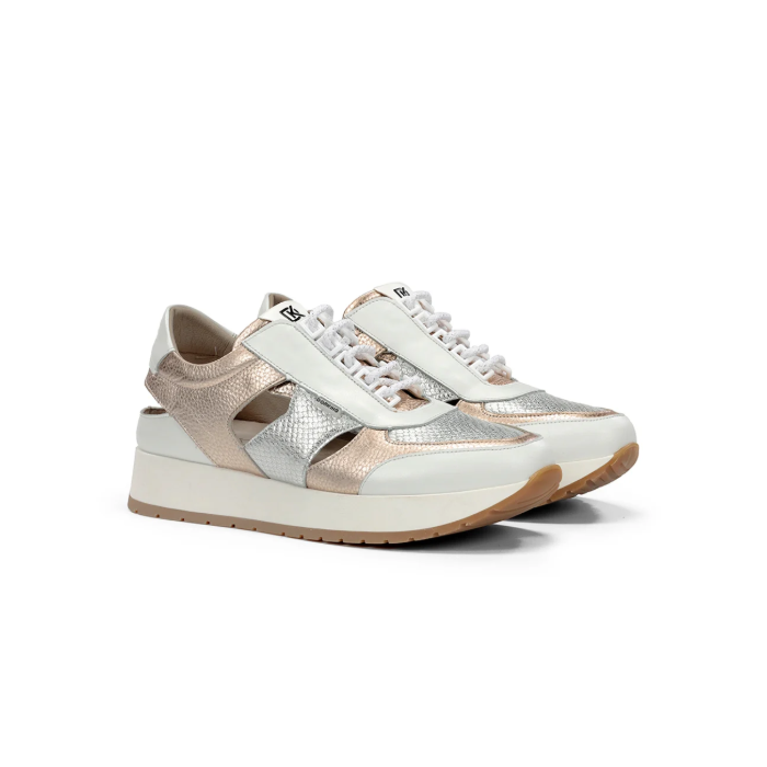 Zapatos Deportivos Mujer Dorking Split D9475 Dorado