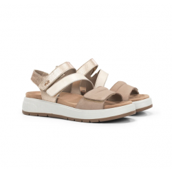 Sandalias Cuña Mujer Fluchos Street F2165 Taupe