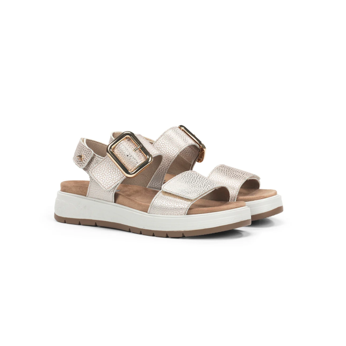 Sandalias Cuña Mujer Fluchos Street F2166 Taupe