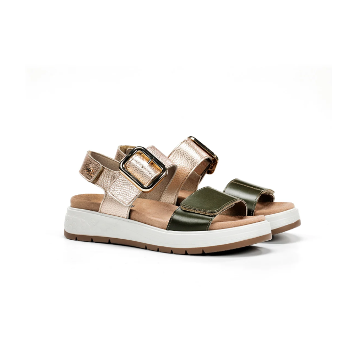 Sandalias Cuña Mujer Fluchos Street F2166 Verde