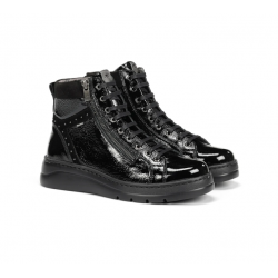 Botines Mujer Fluchos Pompas F2250 Negro