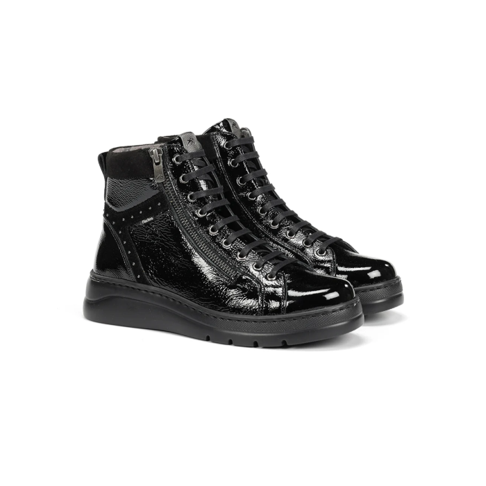Botines Mujer Fluchos Pompas F2250 Negro