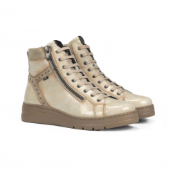 Botines Mujer Fluchos Pompas F2250 Taupe