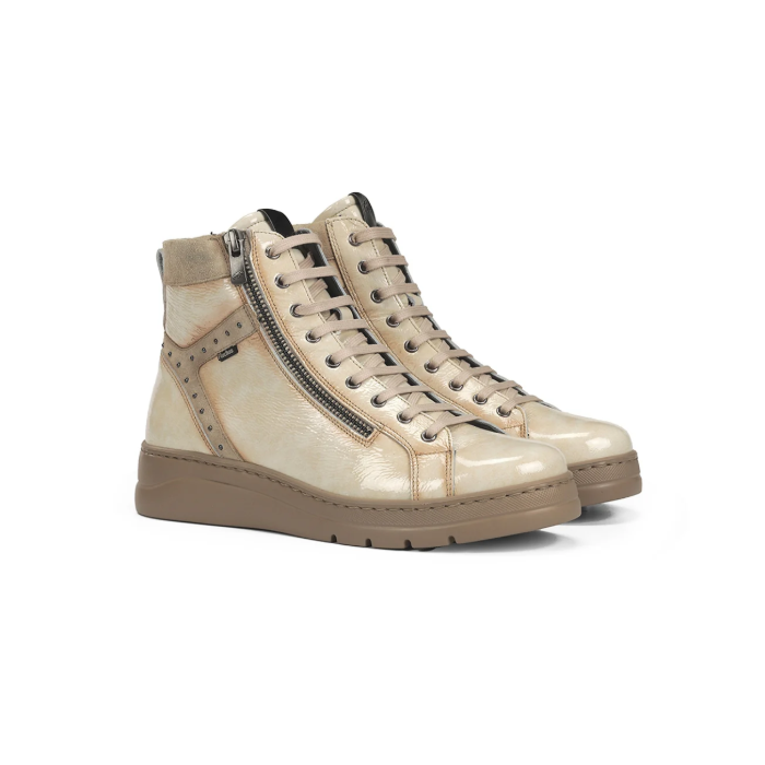 Botines Mujer Fluchos Pompas F2250 Taupe