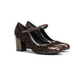 Zapatos Tacón Mujer Dorking Rodin D8669 Marrón