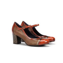 Zapatos Tacón Mujer Dorking Rodin D8669 Marrón