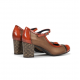 Zapatos Tacón Mujer Dorking Rodin D8669 Marrón