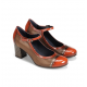 Zapatos Tacón Mujer Dorking Rodin D8669 Marrón