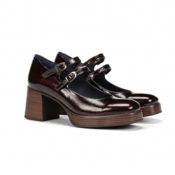 Zapatos Tacón Mujer Dorking Cristel D9437 Burdeos