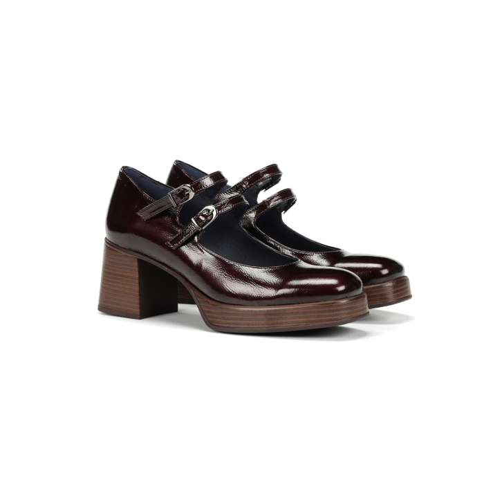 Zapatos Tacón Mujer Dorking Cristel D9437 Burdeos